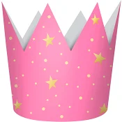 Papperskrona Princess 4-p Decorata Party.