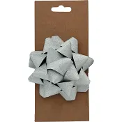 Presentrosett glitter silver 1-p XL.