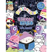 Squishmallows: Street Style målarbok.