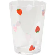 Dricksglas Jordgubbe plast 28cl ICA.