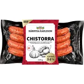 Kryddkorv Chistorra 84% Kötthalt 240g Härryda Karlsson.