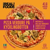 Pizza Verdure På Kycklingbotten Fryst 275g For Real! Foods.