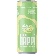 Dryck Kolsyrad Fläder&amp;citronsmak Med Prebiotika 330ml hÄppi.