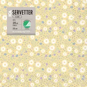 Servett 33cm Daisy 20-p ICA.