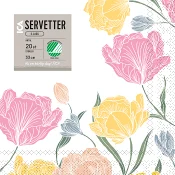 Servett 33cm Tulip 20-p ICA.