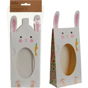 Presentpåse 4p Kanin med fönster.