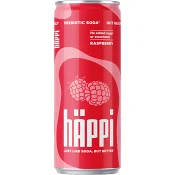 Dryck Kolsyrad Hallonsmak Med Prebiotika 330ml hÄppi.
