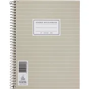 Kollegieblock Bas Linjerat A5.