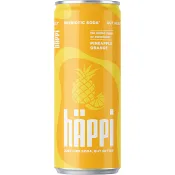 Läsk Prebiotic Soda Pineapple Orange 330ml häppi.