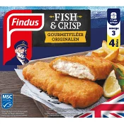 Fish &amp; crisp gourmetfiléer 480g Findus.