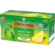 Grönt te Citron Ekologisk 25-p Twinings.