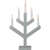 Elljusstake Vinga 5L grå.