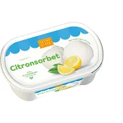 Citronsorbet 500ml Triumf Glass.