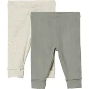 Leggings 2p grå/beige strl 80 mywear.