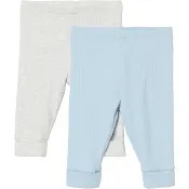 Leggings 2p blå/grå strl 74 mywear.