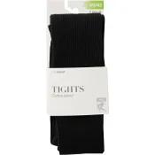 Strumpbyxa bomull ribb svart 36/38 mywear.