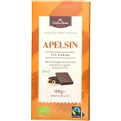 Chokladkaka Mörk choklad Apelsin eko 100g ICA Selection.