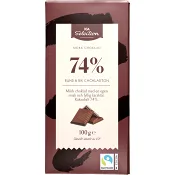 Choklad Mörk 74% 100g ICA Selection.