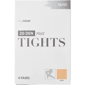 Strumpbyxa 4p 20D beige 36/42 mywear.