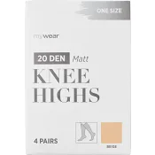 Knästrumpa 4p 20D beige onesize mywear.