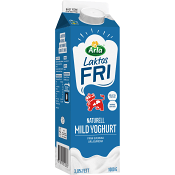 Yoghurt Mild Laktosfri 3% 1000g Arla Ko®.
