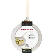 Stekpanna 28cm creme Kitchen Aid.