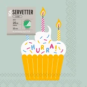 Servett 25cm Cake 20-p ICA.