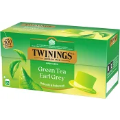 Grönt te Earl Grey 25-p Twinings.