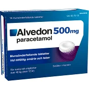 Alvedon Munsönderfallande tablett 500mg 16-p.