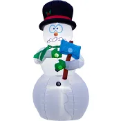 Uppblåsbar snögubbe 240cm.