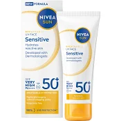 Solkräm UV Face Sensitive SPF50+ 40ml Nivea Sun.