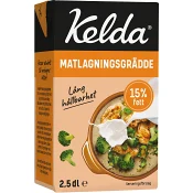 Matlagningsgrädde 15% 2,5dl Kelda®.