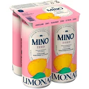 Läsk Jordgubb Rabarber Zero 4x33cl Mino.