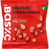 Jordgubbsskivor 500g ICA Basic.