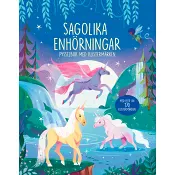 Sagolika enhörningar : pysselbok med klistermärken.