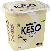 Cottage cheese Vanilj 2,9% Laktosfri 500g KESO®.