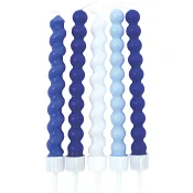 Tårtljus bubble blå 10-p Decorata Party.