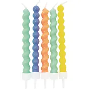 Tårtljus bubble multifärger 10-p Decorata Party.