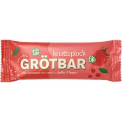 Barnmat Grötbar hallon &amp; lingon 1år 25g Knatteplock.