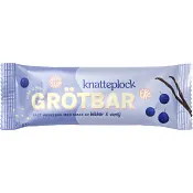 Barnmat Grötbar blåbär &amp; vanilj 1 år 25g Knatteplock.
