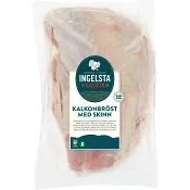 Kalkonbröst Färsk med skinn ca 2kg Ingelsta.