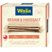 Knäckebröd Sesam Havssalt 190g Wasa.