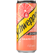 Läsk Pink Grapefruit Zero 33cl Schweppes.