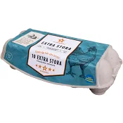 Ägg Frigående Extra stora 10-p Stjärnägg.