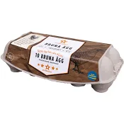 Ägg Bruna Frigående 10-p Stjärnägg.