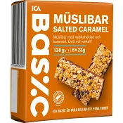 Müslibar Salted Caramel 6-p 138g ICA Basic.