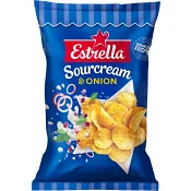 Chips Sourcream &amp; onion 275g Estrella.
