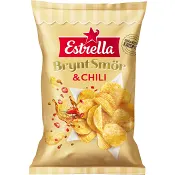 Chips Brynt smör &amp; chili 275g Estrella.
