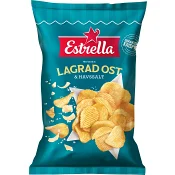 Chips Lagrad ost &amp; Havssalt 275g Estrella.