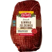 Julskinka Färsk Lättrökt Rimmad ca 1,8kg Scan.